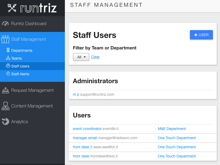 Staff Alert